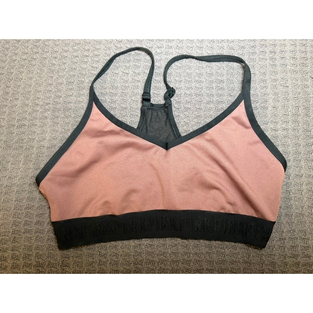 Pink Victoria's Secret Ultimate Sports Bra Rose Black M